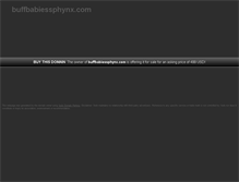 Tablet Screenshot of buffbabiessphynx.com